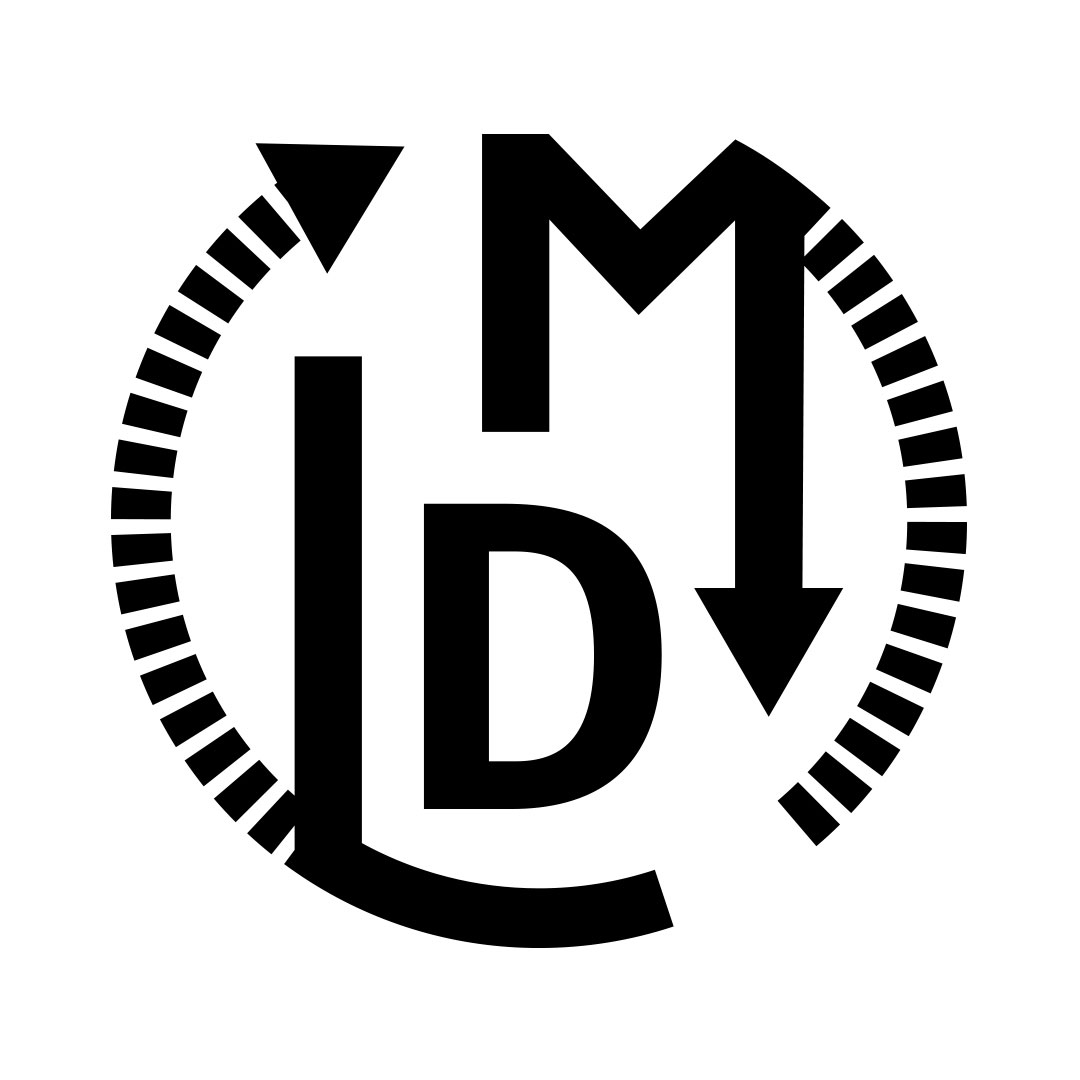 Logo LDM IT quadratisch einfarbig schwarz